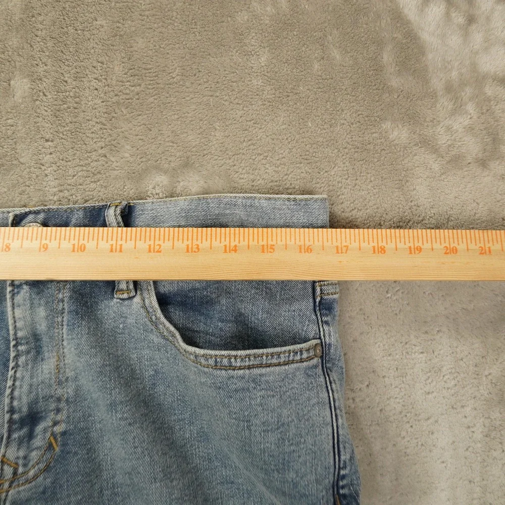 Banana Republic Travel Slim Jeans Mens 34x32 Medium Wash Blue Tapered Denim New